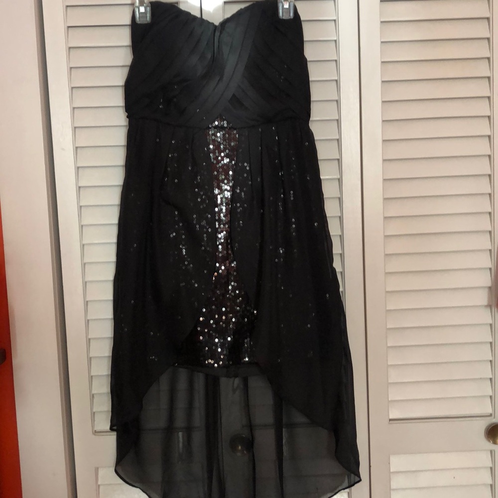 Strapless High-Low Dress